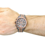 Michael Kors Lexington Chronograph Black Dial Two Tone Steel Strap Watch for Men - MK8561 Buy Now By Michael Kors