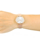 Emporio Armani Kappa Rose Gold & White Dial Beige Nude Leather Strap Watch For Women - AR2510 Buy Now By Emporio Armani