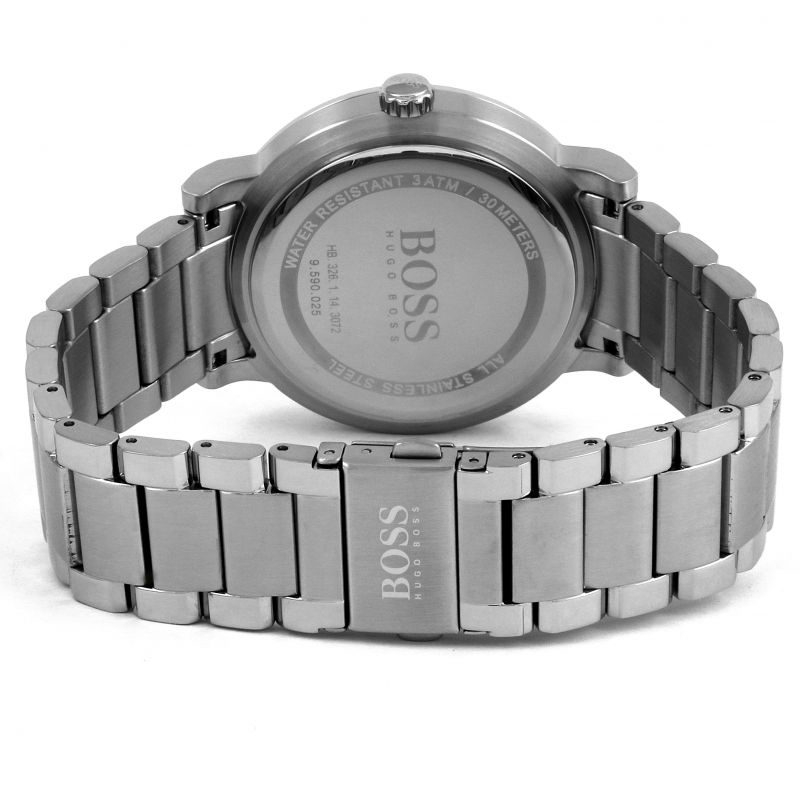 Hugo Boss Oxygen Chronograph Blue Dial Silver Steel Strap Watch for Men - 1513597 Buy Now By Hugo Boss