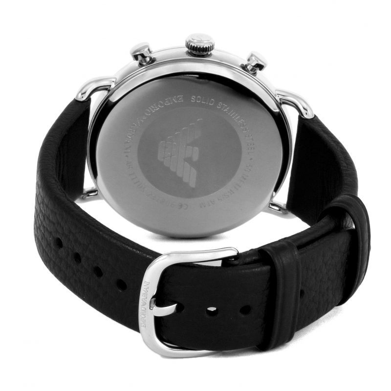 Emporio Armani Aviator Blue Dial Blue Leather Strap Watch For Men - AR11105 Buy Now By Emporio Armani