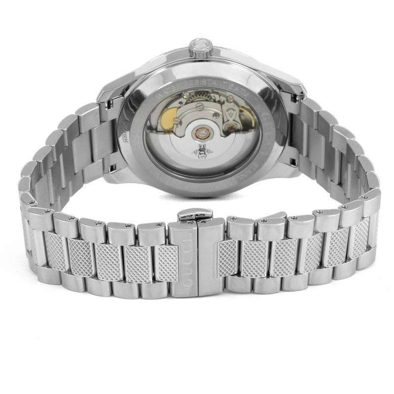 Gucci G Timeless Eryx Silver Dial Silver Steel Strap Watch For Men - YA126339/40 Buy Now By Gucci