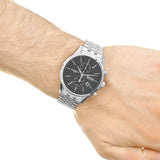 Hugo Boss Jet Black Dial Silver Steel Strap Watch for Men - 1513383 Buy Now By Hugo Boss