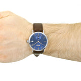 Hugo Boss Corporal Blue Dial Brown Leather Strap Watch for Men - 151363 Buy Now By Hugo Boss