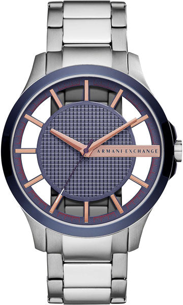 Armani Exchange Hampton Chronograph Grey Dial Silver Steel Strap Watch For Men - AX2405 Buy Now By Armani Exchange