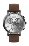 Hugo Boss Spirit White Dial Brown Nylon Strap Watch for Men - 1513690 Buy Now By Hugo Boss