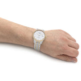 Tissot T Classic Le Locle Powermatic 80 Silver Dial Two Tone Steel Strap Watch For Men - T0064072203301 Buy Now By Tissot