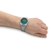 Tissot PRX Green Dial Silver Steel Strap Watch For Men - T137.410.11.091.00 Buy Now By Tissot
