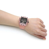 Guess Sporting Black Dial Pink Rubber Strap Watch for Men - GW0032G1 Buy Now By Guess
