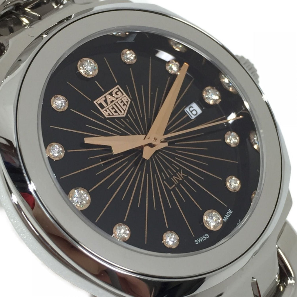 Tag Heuer Link Quartz Black Dial Silver Steel Strap Watch for Women - WBC131F.BA0649 Buy Now By Tag Heuer