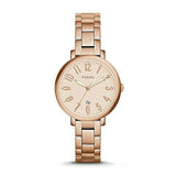 Fossil Jacqueline Rose Gold Dial Rose Gold Steel Strap Watch for Women - ES3970 Buy Now By Fossil