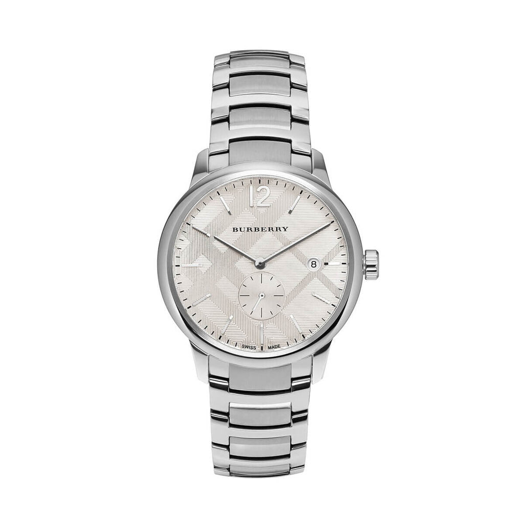 Burberry The Classic Silver Dial Silver Steel Strap Watch for Men - BU10004 Buy Now By Burberry