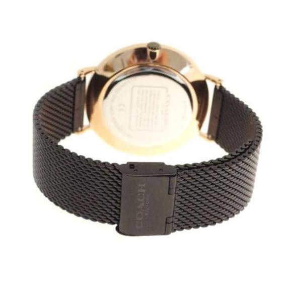 Coach Charles Black Ion Dial Black Mesh Bracelet Watch for Men - 14602470 Buy Now By Coach