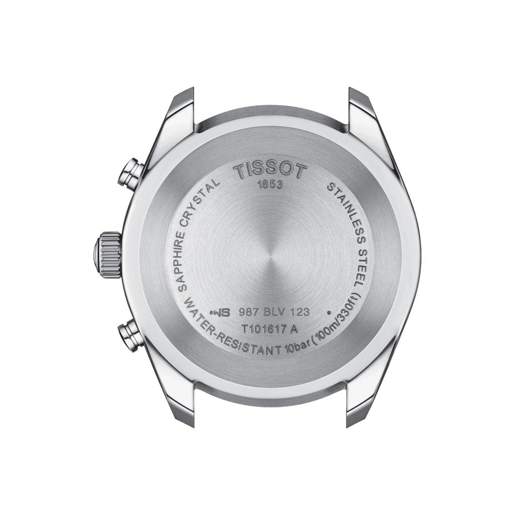 Tissot PR 100 Chronograph Blue Dial Silver Mesh Bracelet Watch for Men - T101.417.11.041.00 Buy Now By Tissot