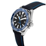 Tag Heuer Aquaracer Calibre 5 Automatic Black Dial Black Nylon Strap Watch for Men - WAY201C.FC6395 Buy Now By Tag Heuer
