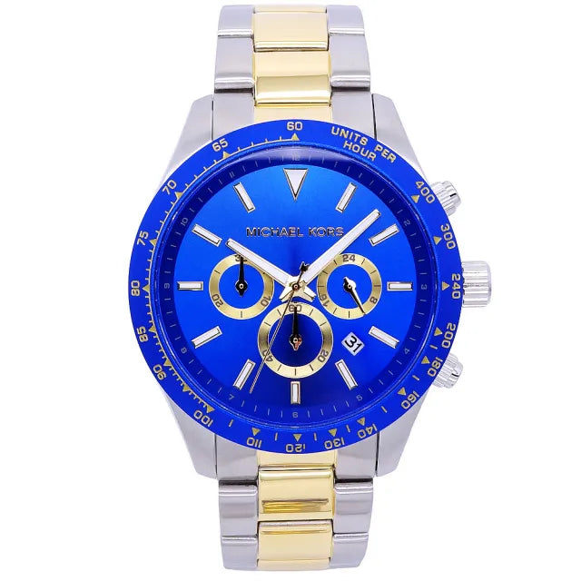 Michael Kors Layton Chronograph Blue Dial Two Tone Steel Strap Watch For Men - MK8825 Buy Now By Michael Kors