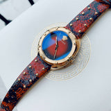 Versace Shadov Quartz Red Dial Red Leather Strap Watch for Women - VEBM00918 Buy Now By Versace