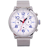 Tommy Hilfiger Jake Quartz White Dial Silver Mesh Bracelet Watch for Men - 1791233 Buy Now By Tommy Hilfiger