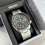 Seiko 5 Sports SKX Series Regatta Timer Retro Blue Dial Silver Steel Strap Watch For Men - SRPK13K1 Buy Now By Seiko