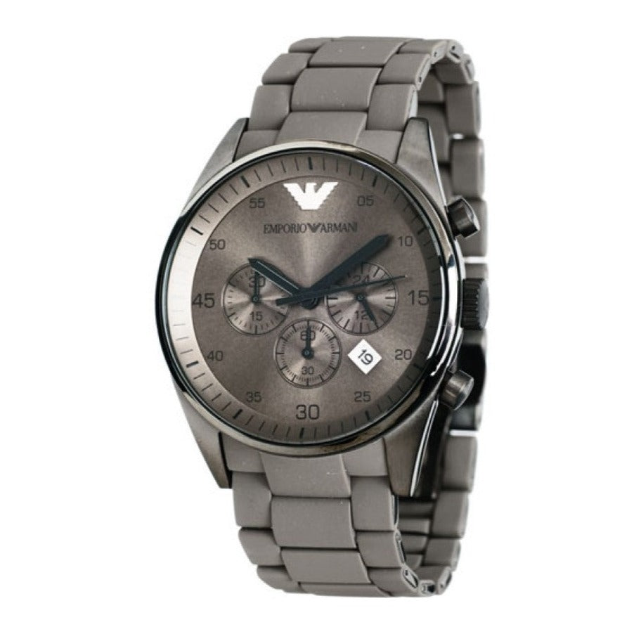 Emporio Armani Sportivo Chronograph Brown Dial Brown Steel Strap Watch For Men - AR5950 Buy Now By Emporio Armani