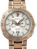 Versace V Extreme Chronograph White Dial Rose Gold Stainless Steel Watch for Women - VCN050017 Buy Now By Versace