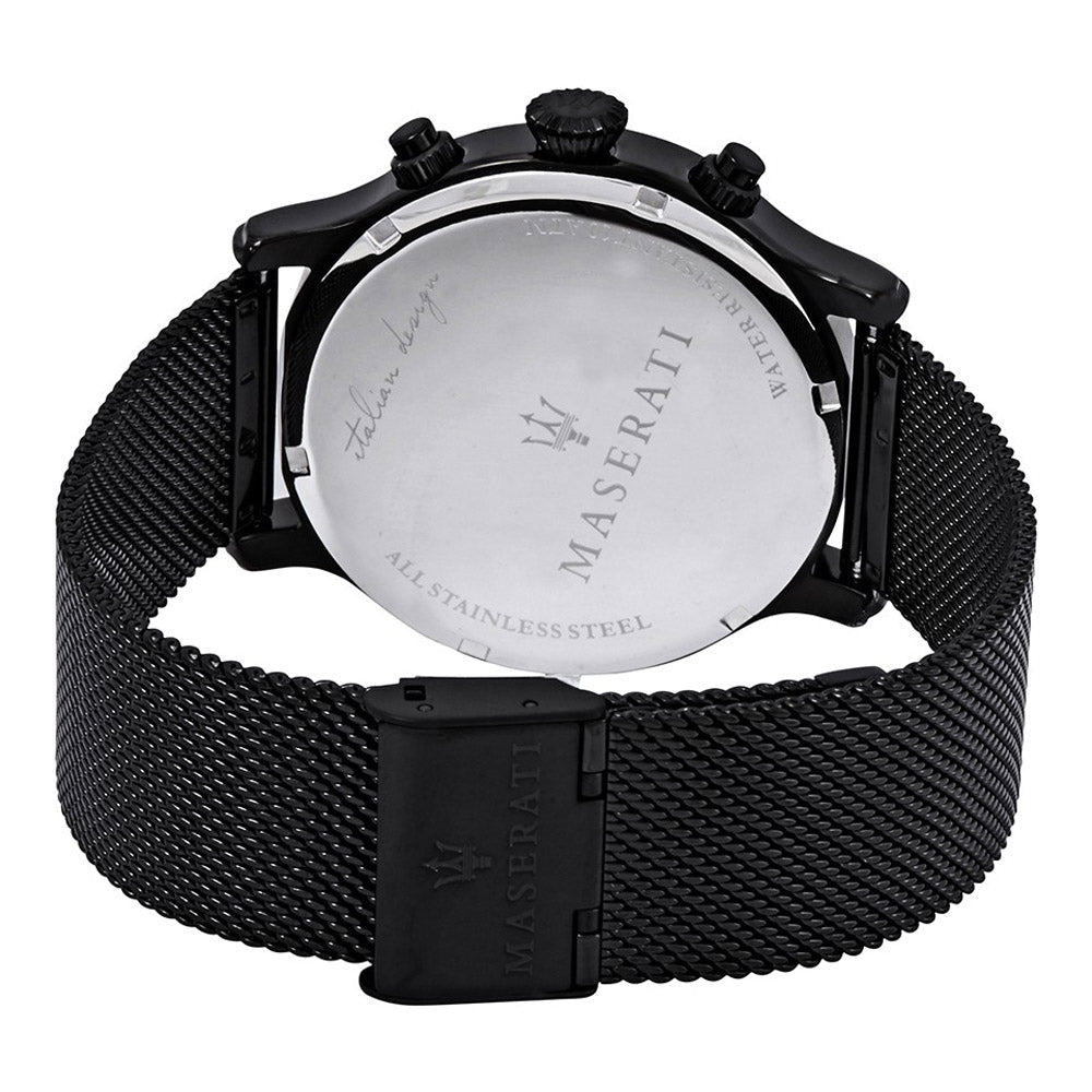 Maserati Epoca Chronograph Black Dial Black Mesh Strap Watch For Men - R8873618013 Buy Now By Maserati