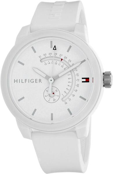 Tommy Hilfiger Denim Analog White Dial White Rubber Strap Watch for Men - 1791481 Buy Now By Tommy Hilfiger