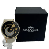 Coach Perry Black Dial White Leather Strap Watch for Women - 14503041 Buy Now By Coach