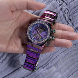 Guess Fusion Chronograph Purple Dial Purple Steel Strap Watch for Women - GW0552L4 Buy Now By Guess