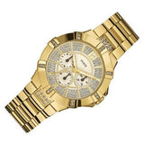 Guess Vista Diamonds Gold Dial Gold Steel Strap Watch for Women - W13573L1 Buy Now By Guess