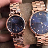 Marc Jacobs Baker Navy Blue Dial Rose Gold Steel Strap Watch for Women - MBM3332 Buy Now By Marc Jacobs