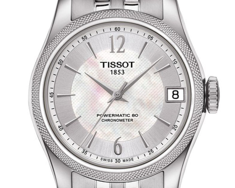 Tissot Ballade Powermatic 80 Automatic Mother of Pearl Dial Silver Steel Strap Watch For Women - T108.208.11.117.00 Buy Now By Tissot