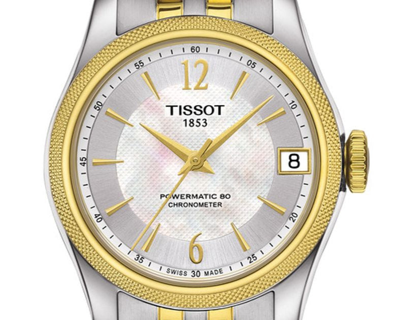 Tissot Ballade Powermatic 80 Mother of Pearl Silver Dial Two Tone Steel Strap Watch For Women - T108.208.22.117.00 Buy Now By Tissot
