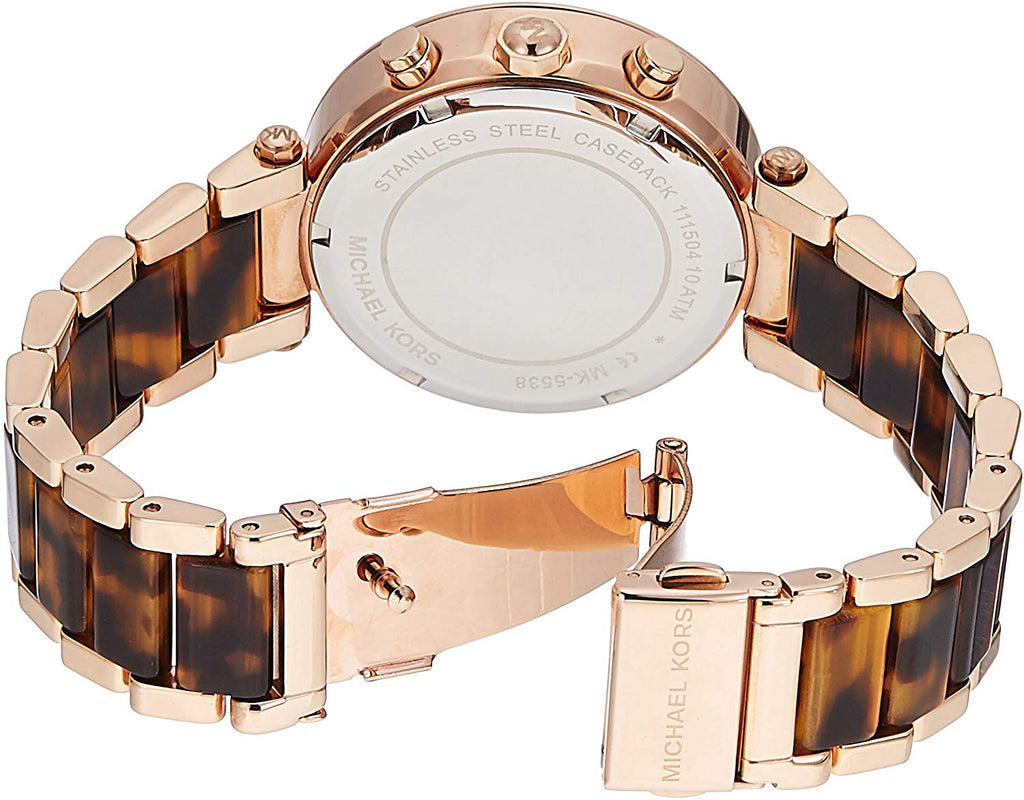 Michael Kors Parker Rose Gold Dial Two Tone Steel Strap Watch for Women - MK5538 Buy Now By Michael Kors