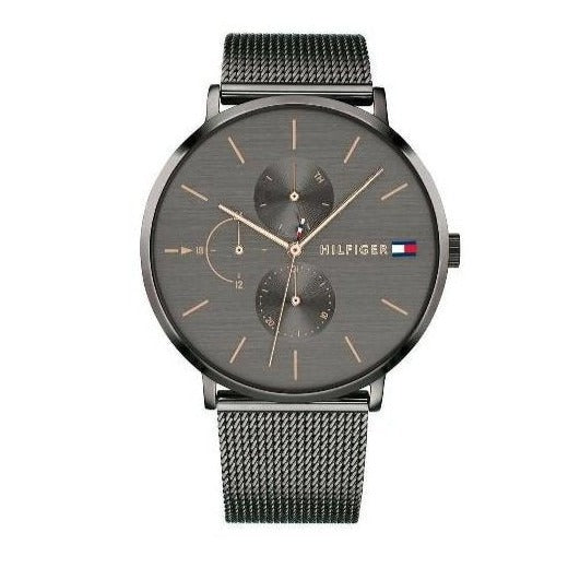 Tommy Hilfiger Jenna Multifunction Grey Dial Grey Mesh Bracelet Watch For Women - 1781945 Buy Now By Tommy Hilfiger