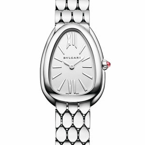 Bvlgari Serpenti Seduttori Quartz White Dial Silver Steel Strap Watch for Women - SERPENTI103141 Buy Now By Bvlgari