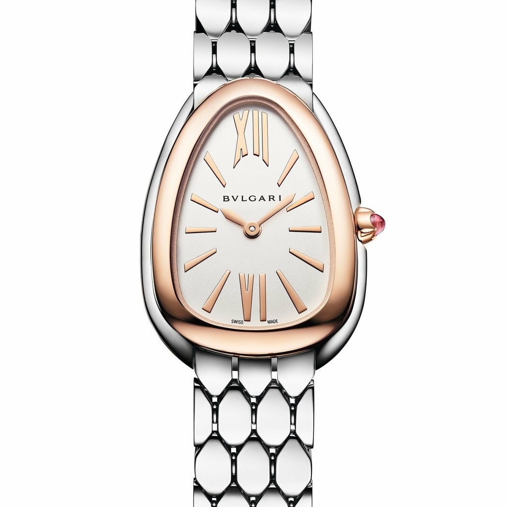 Bvlgari Serpenti Seduttori Quartz Silver Dial Silver Steel Strap Watch for Women - SERPENTI103144 Buy Now By Bvlgari