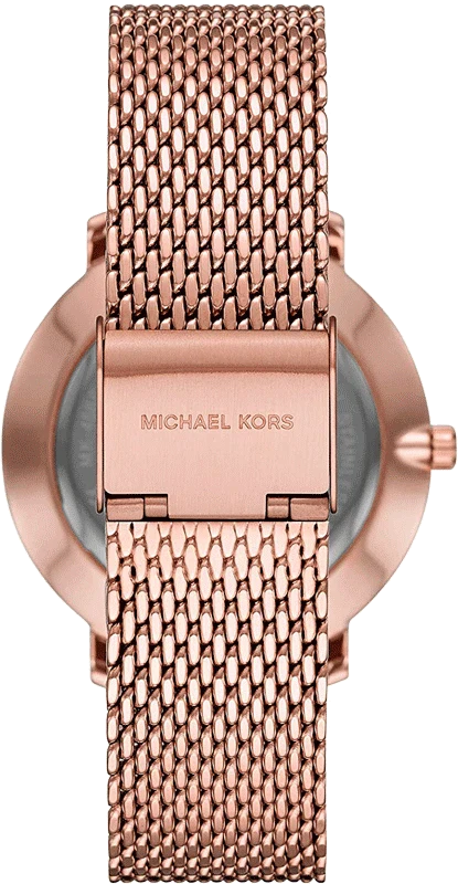 Michael Kors Pyper Analog Black Dial Rose Gold Mesh Strap Watch For Women - MK4566 Buy Now By Michael Kors