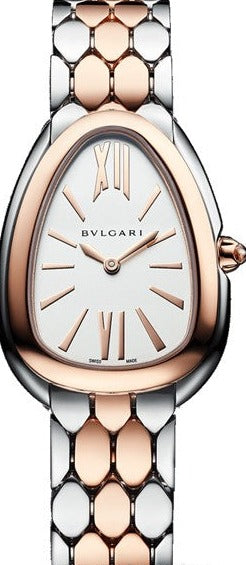 Bvlgari Serpenti Seduttori White Dial Two Tone Steel Strap Watch for Women - SERPENTI103277 Buy Now By Bvlgari