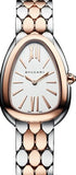Bvlgari Serpenti Seduttori White Dial Two Tone Steel Strap Watch for Women - SERPENTI103277 Buy Now By Bvlgari