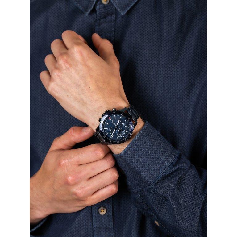 Tommy Hilfiger Bank Quartz Blue Dial Blue Steel Strap Watch for Men - 1791720 Buy Now By Tommy Hilfiger