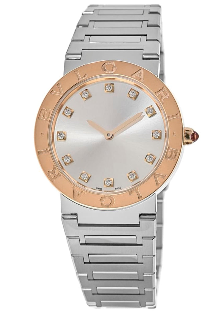 Bvlgari Bvlgari Bvlgari Lady Diamonds Silver Dial Silver Steel Strap Watch for Women - BVLGARI103577 Buy Now By Bvlgari