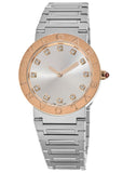 Bvlgari Bvlgari Bvlgari Lady Diamonds Silver Dial Silver Steel Strap Watch for Women - BVLGARI103577 Buy Now By Bvlgari