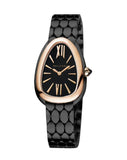 Bvlgari Serpenti Seduttori Black Dial Black Steel Strap Watch for Women - SERPENTI103704 Buy Now By Bvlgari