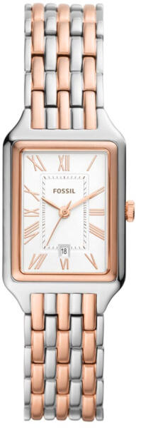 Fossil Raquel Three Hand White Dial Two Tone Steel Strap Watch For Women - ES5222 Buy Now By Fossil