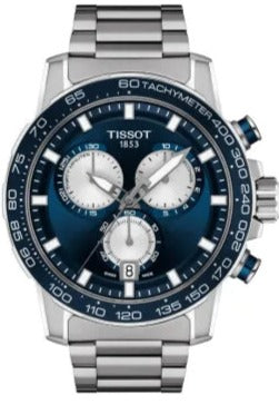 Tissot Supersport Chrono Blue Dial Silver Steel Strap Watch For Men - T125.617.11.041.00 Buy Now By Tissot