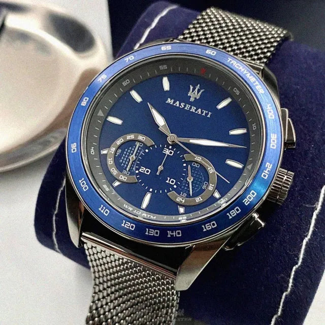 Maserati Traguardo 45mm Chronograph Blue Dial Watch For Men - R8873612009 Buy Now By Maserati