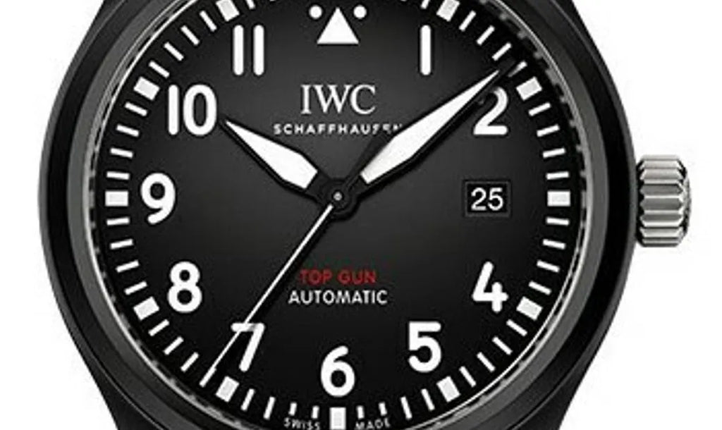IWC Pilot Watch Chronograph Top Gun Edition Black Dial Black Nylon Strap Watch for Men - IW326901 Buy Now By IWC