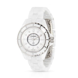 Chanel J12 Diamonds Quartz Mother of Pearl White Dial White Steel Strap Watch for Women - J12 H2570 Buy Now By Chanel