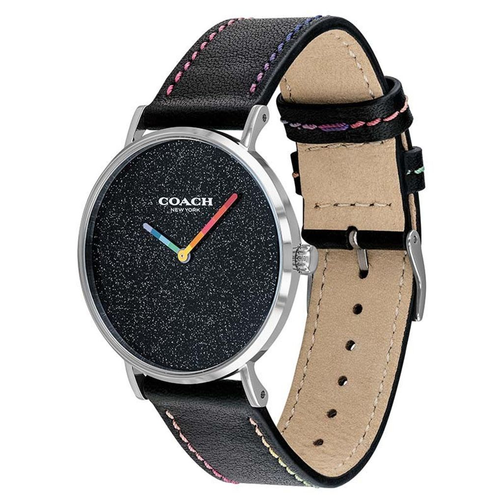 Coach Perry Black Dial Black Leather Strap Watch for Women - 14503033 Buy Now By Coach