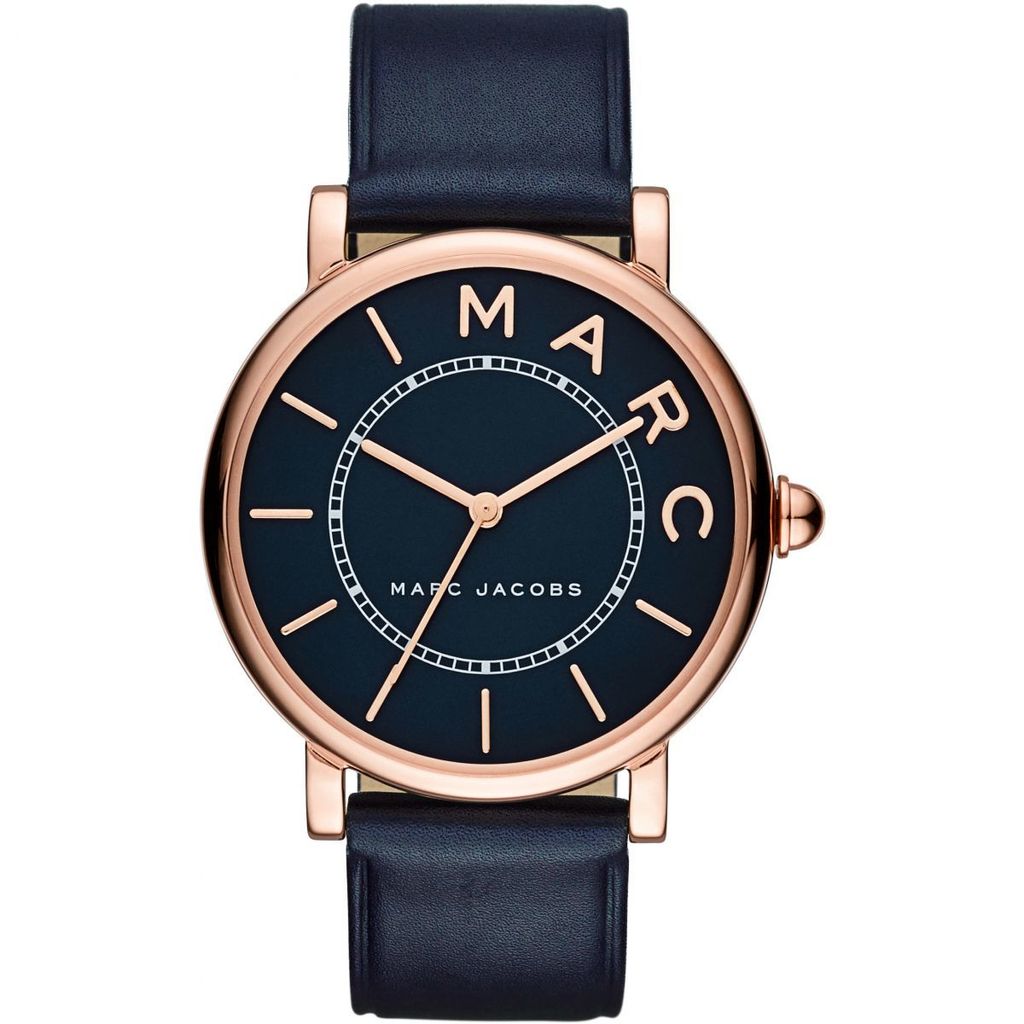 Marc Jacobs Roxy Navy Blue Dial Blue Leather Strap Watch for Women - MJ1534 Buy Now By Marc Jacobs